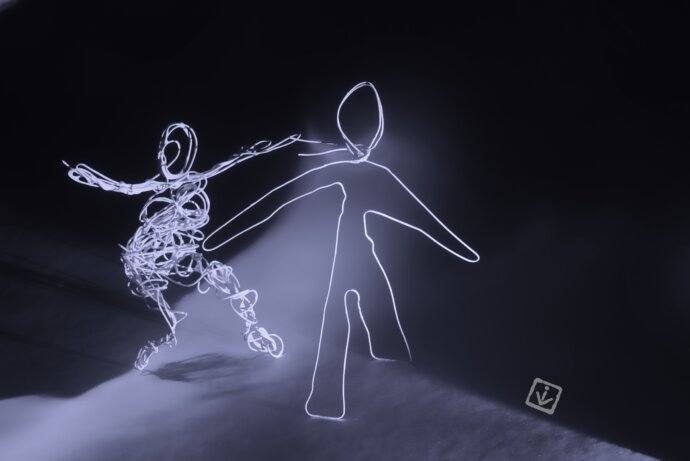 man and woman